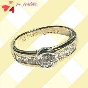 Crystals and Center Mounted Crystal Two Tone Set - Size 9